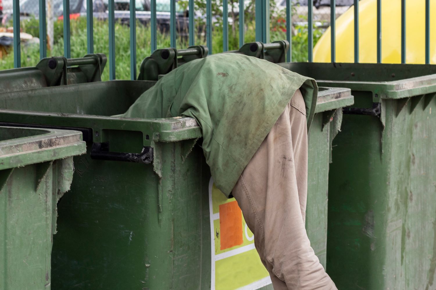 Increase in People Sheltering in Waste Containers