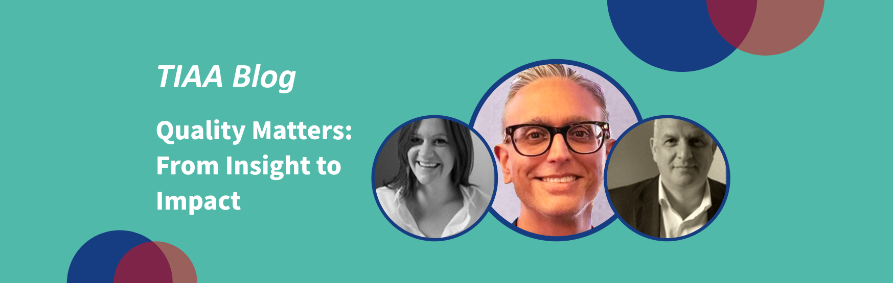 Quality Matters: From Insight to Impact – Before solving a problem, you must first understand it